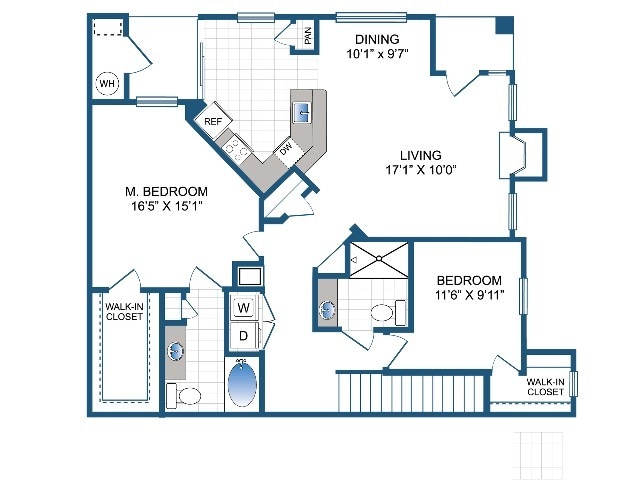 Warwick&nbsp; | 2 bed 2 bath | 1338 sq ft - B3-715
