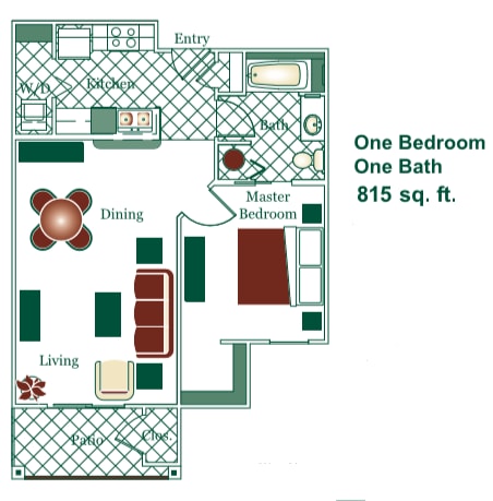 Floor Plan - 1x1