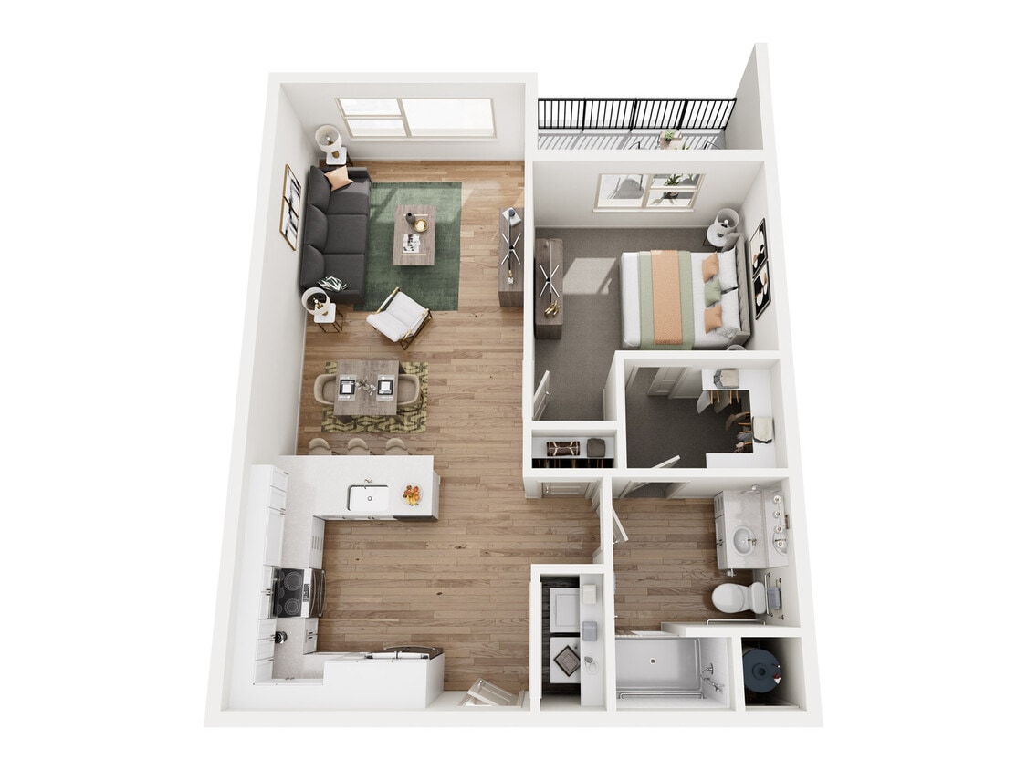 Aspendale Littleton_1BR_A6HC_Elm 2 - Elm 2
