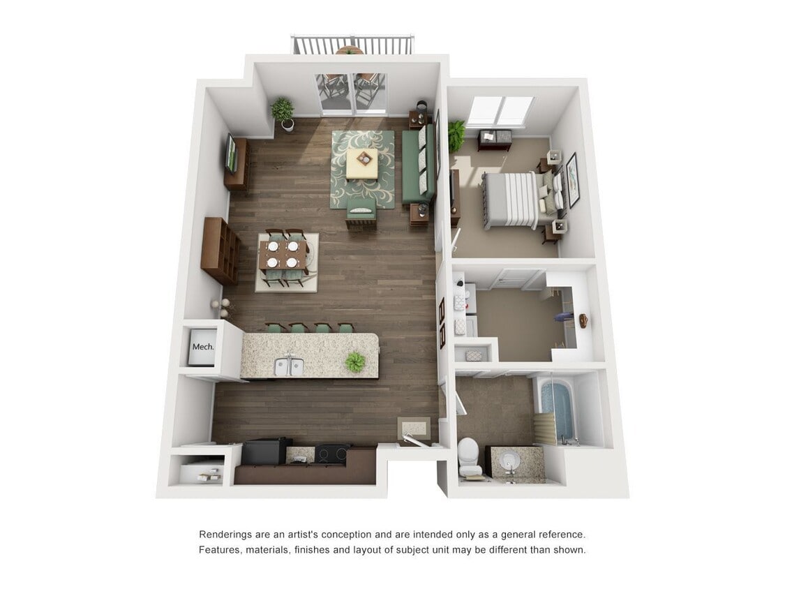 Cottages on 7th - 1 Bedroom - 1 Beds - 1 Baths - 781 Sq. ft. - 1 Bedroom