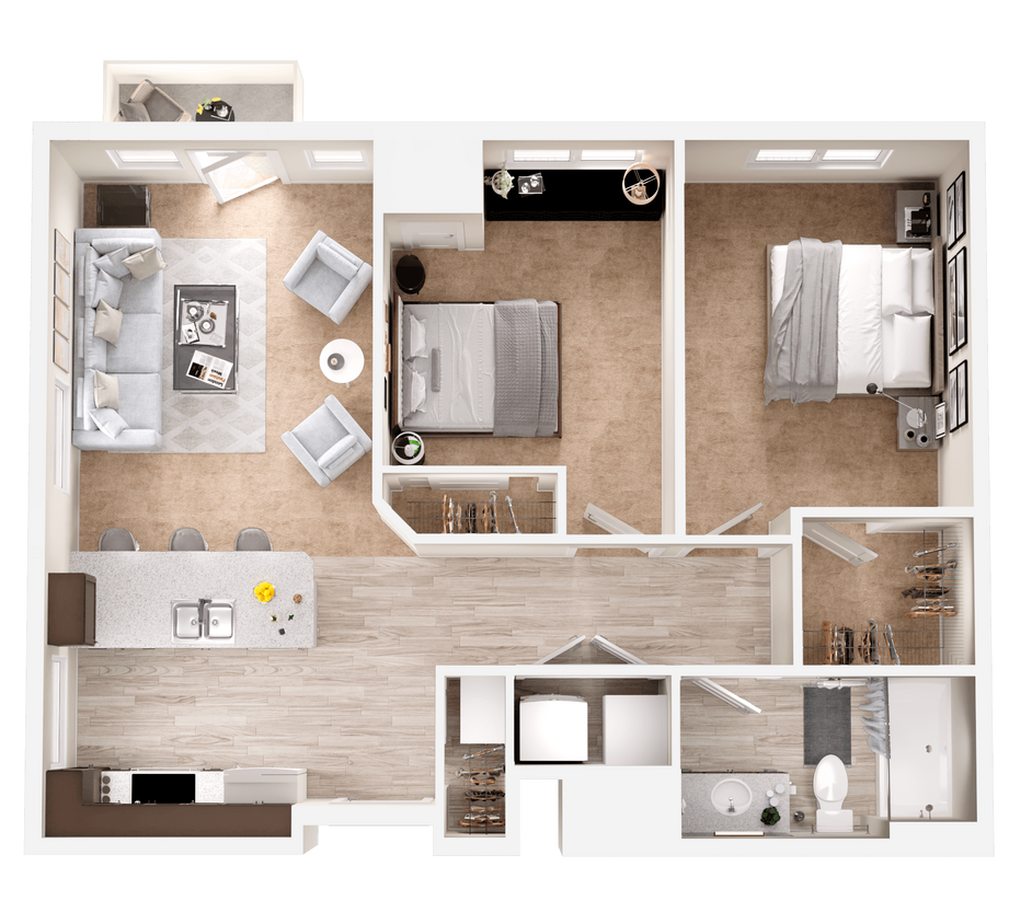 Floor Plan - 2x1 - C1