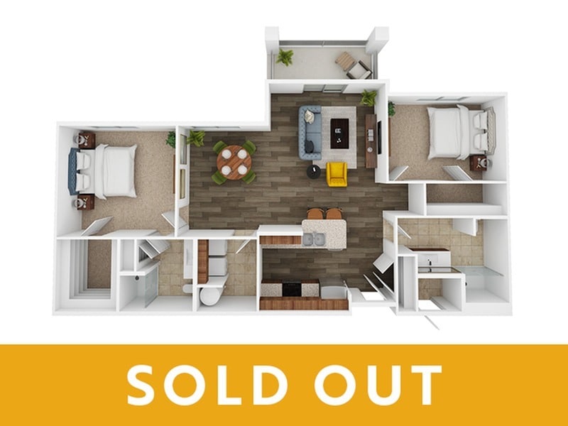 The Saladin | 2 bed / 2 bath - Saladin