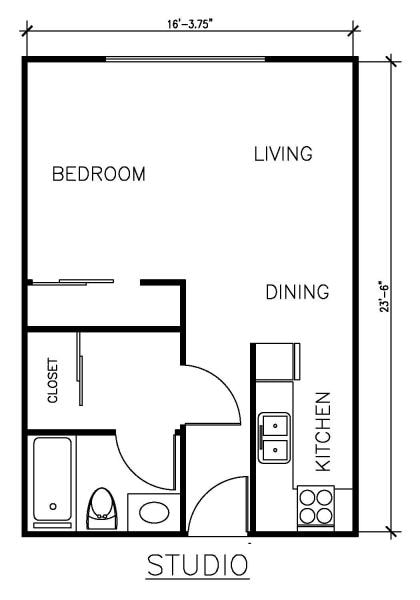 Floor Plan - Studio