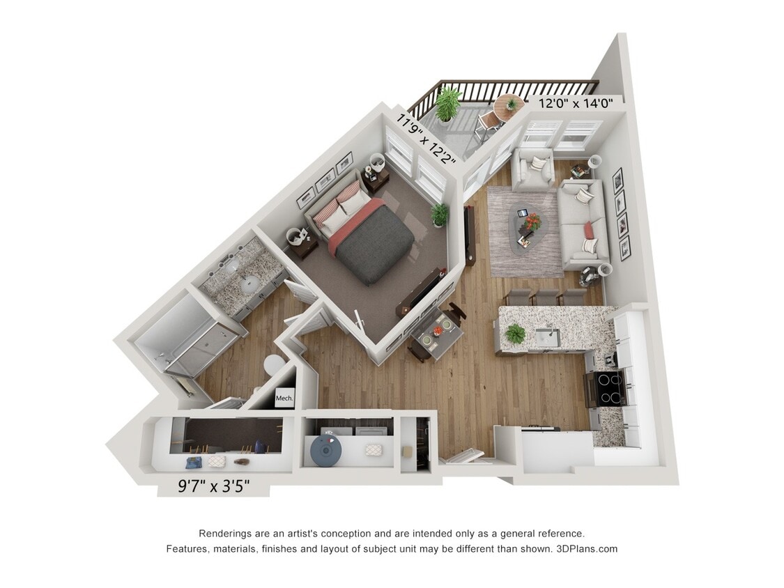 Floor Plan - A2 - Navy