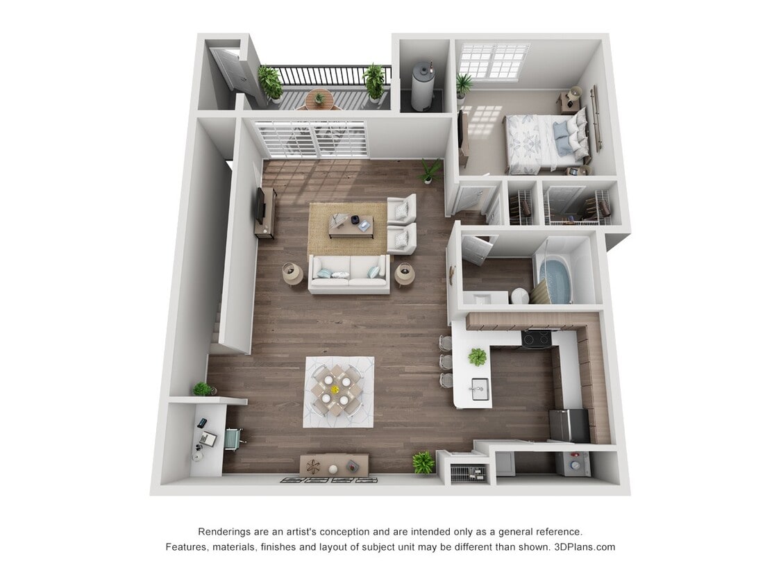 Floor Plan - 1B-Garage