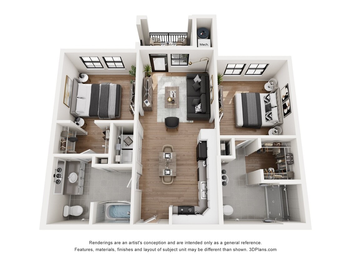 Floor Plan - Two Bedroom