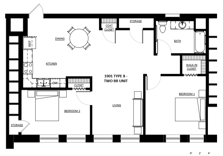 Floor Plan - 1901 Type 8