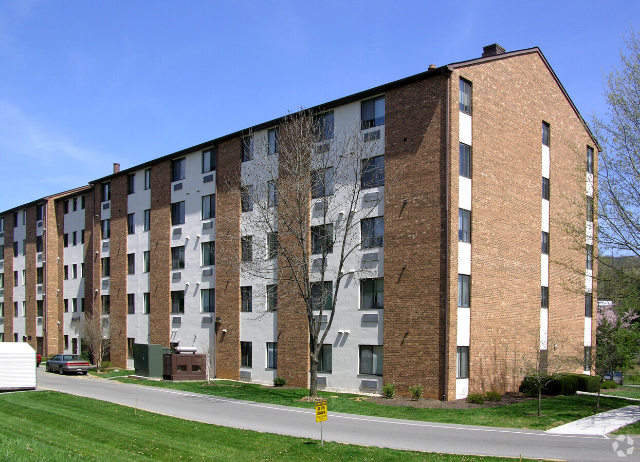 From the southwest - Edinburgh Square Apartments