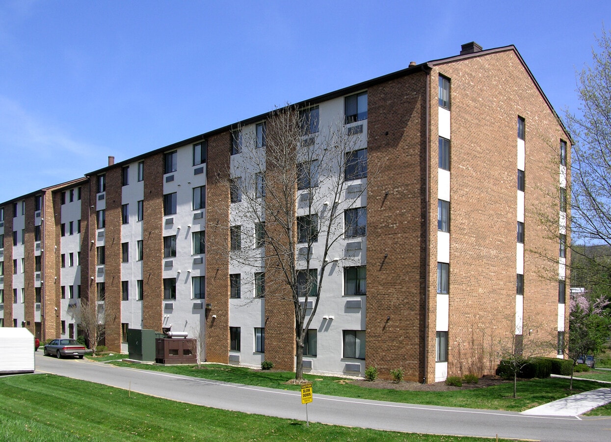 From the southwest - Edinburgh Square Apartments