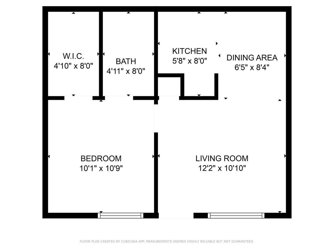 Floor Plan - One Bedroom One Bath