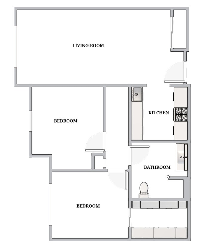 Floor Plan - Two-Bedroom