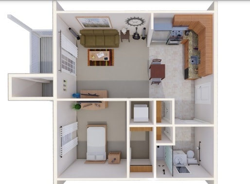 1 Bedroom, 1 Bath - 1 BR 1 BA