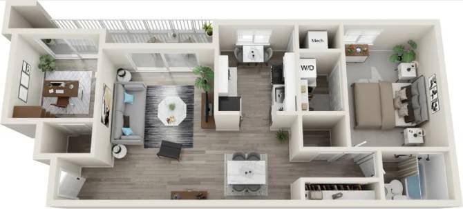 Floor Plan - The Presley w/Den