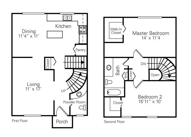 Floor Plan - 2 Bedroom
