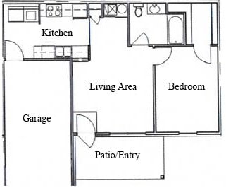 Floor Plan - 1 Bedroom 