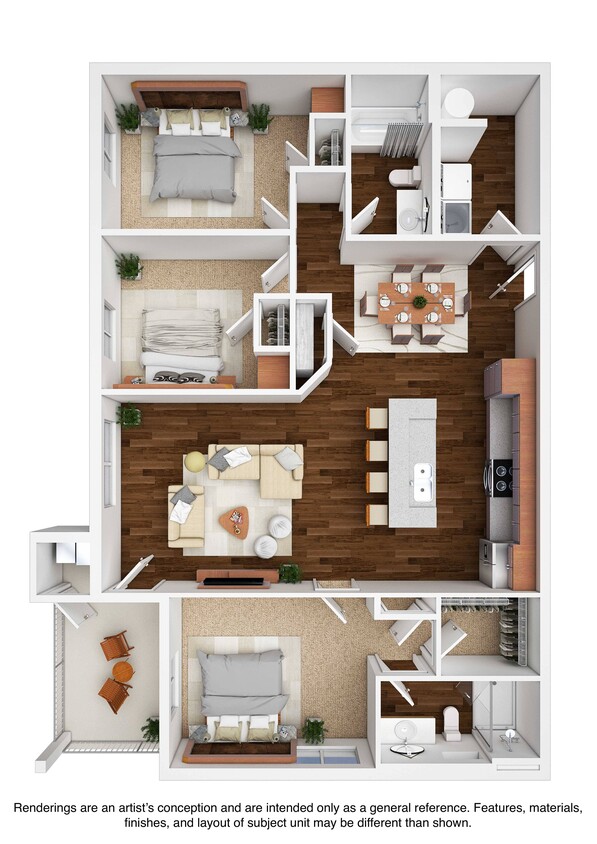 Floor Plan - Magnolia 3X2