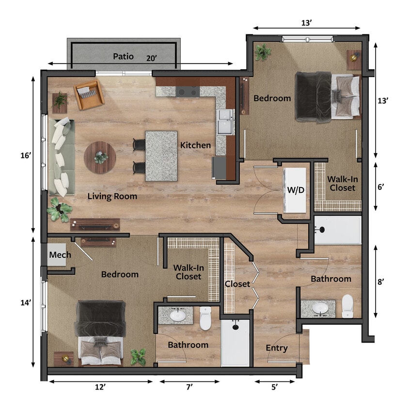 D Floor plan - Shooting Star (D1)