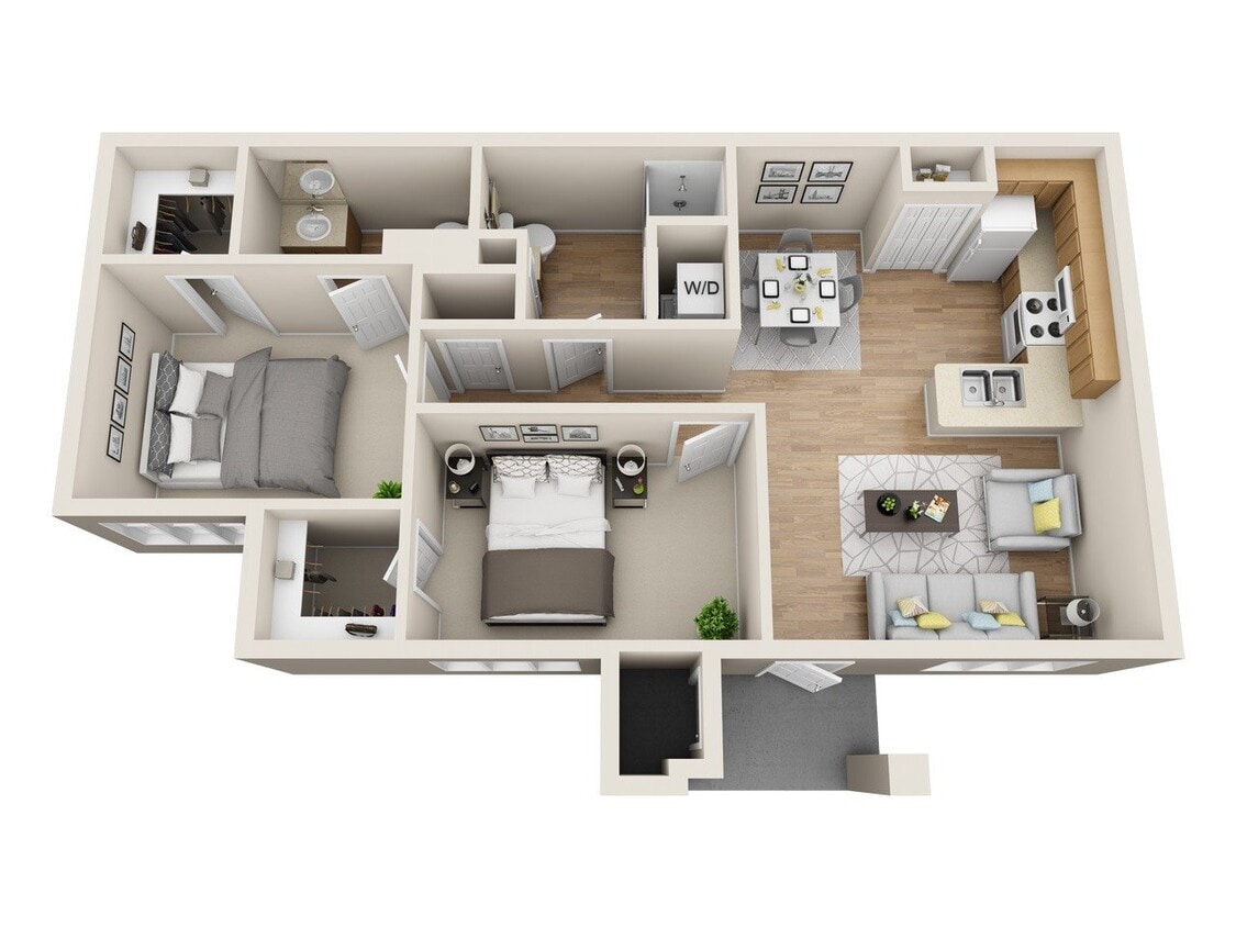 Floor Plan - Two Bedroom
