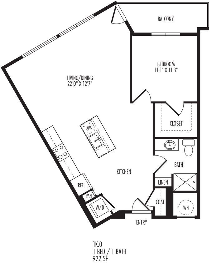 Floor Plan - 1K