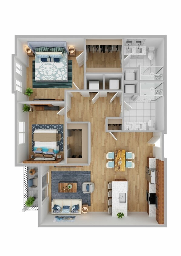 The Quincy - Two Bedroom Two Bathroom - Quincy