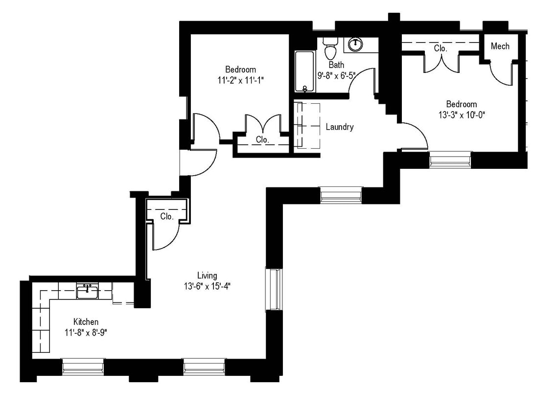 Floor Plan - The Christin 60%