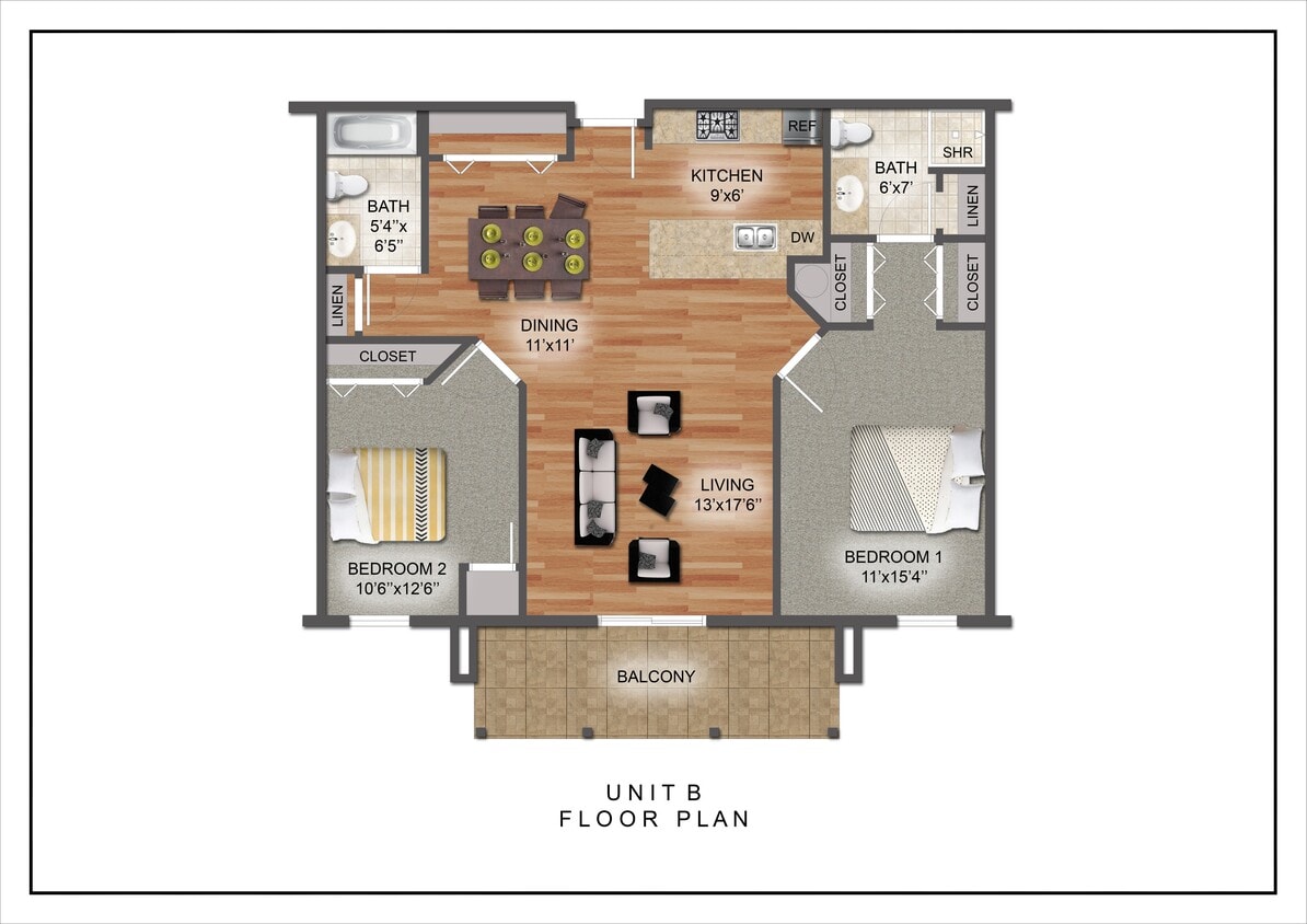 Floor Plan - Two Bedroom Style B