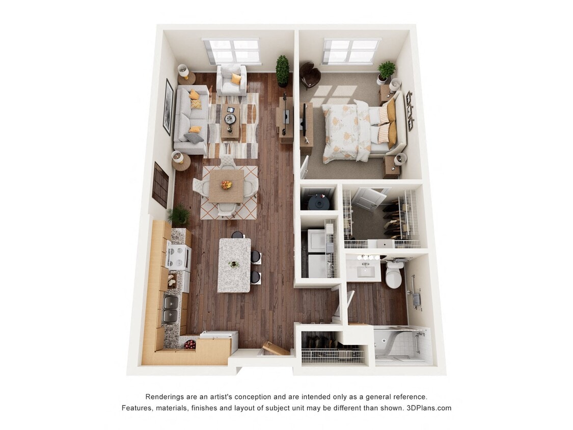 Floor Plan - One Bedroom A2