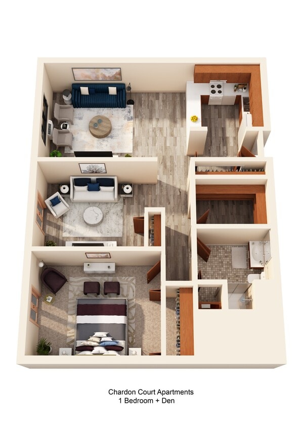 One Bedroom with Den - One Bedroom with Den