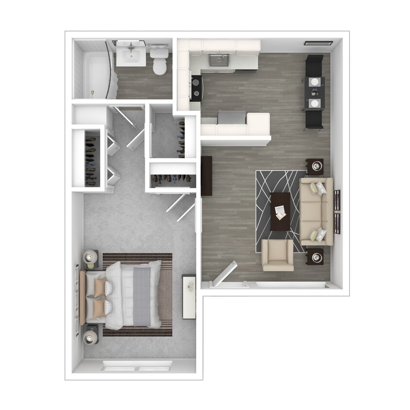 B - 1 Bedroom - 1 Bedroom B