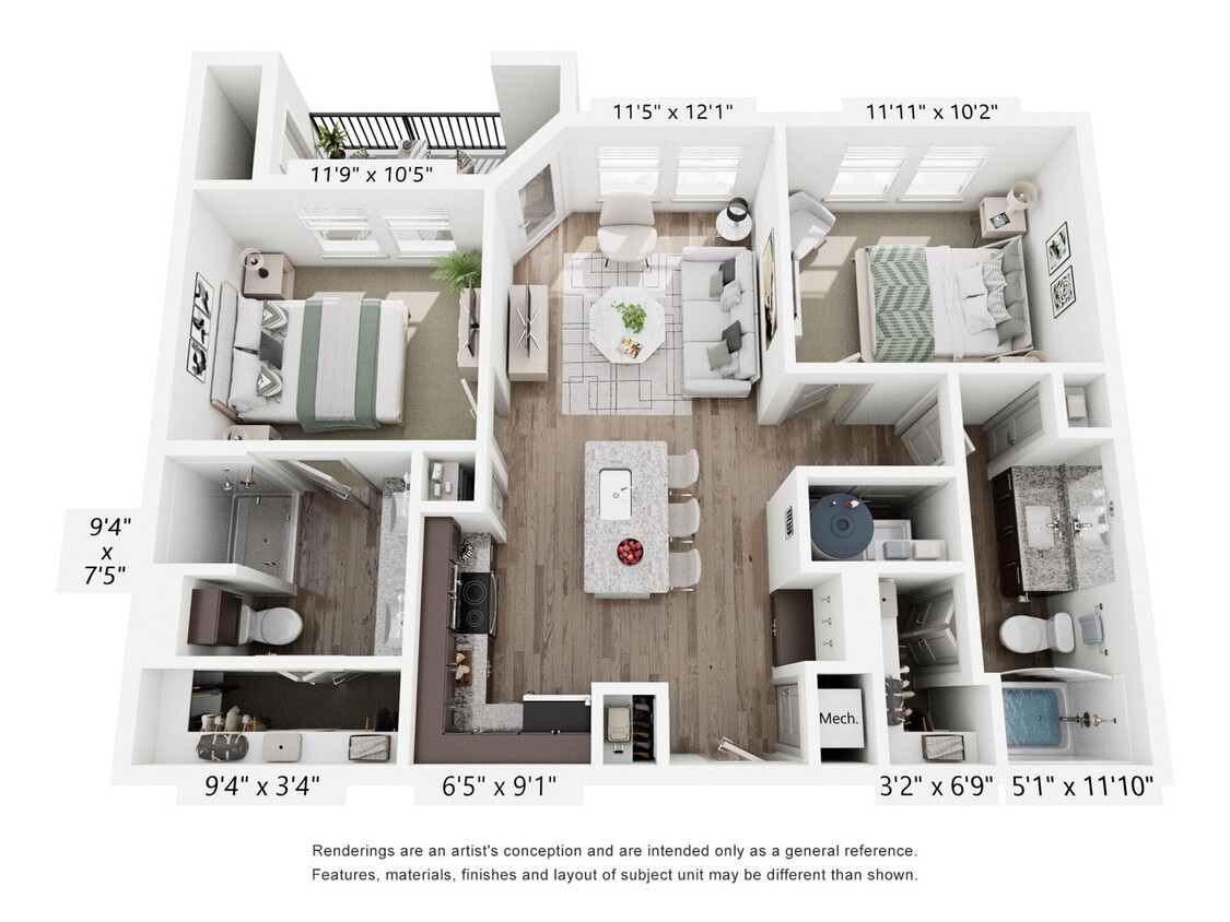 Floor Plan - B1-60%