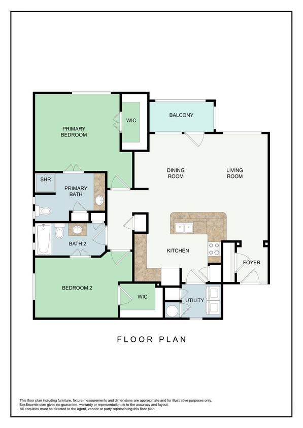 Floor Plan - 2 Bed| 2 Bath
