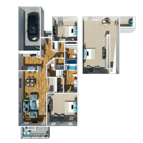 3 Bedroom Duplex - The Roosevelt
