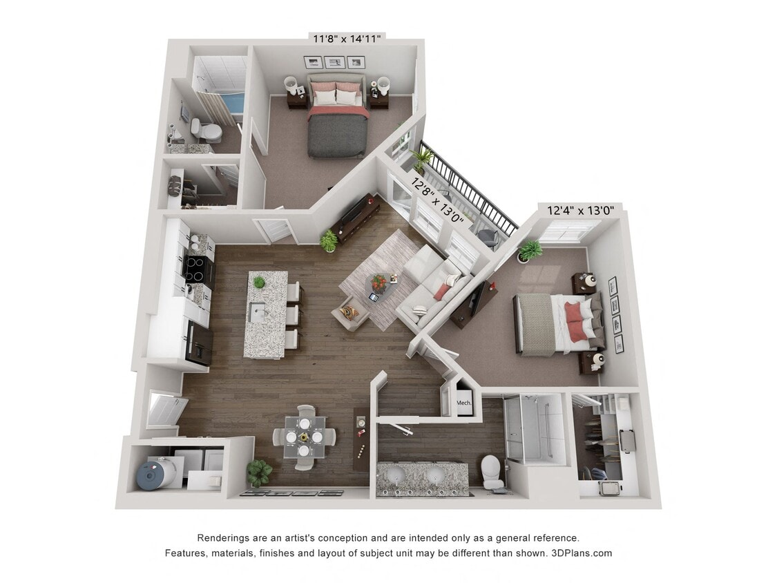Floor Plan - B3 - Royal 2X2