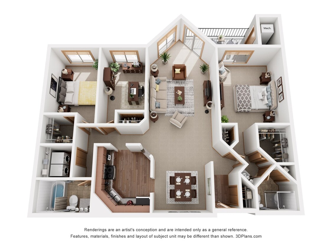 Floor Plan - 3 Bedroom 3A
