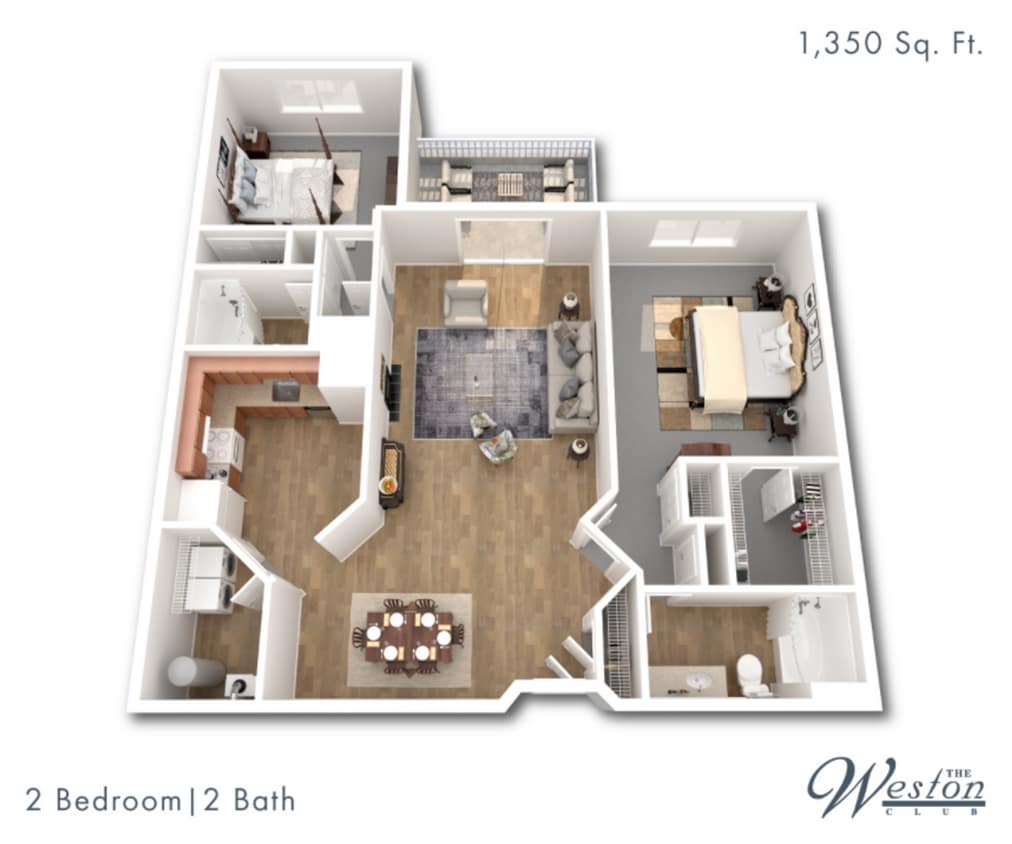 Floor Plan - Two Bedroom