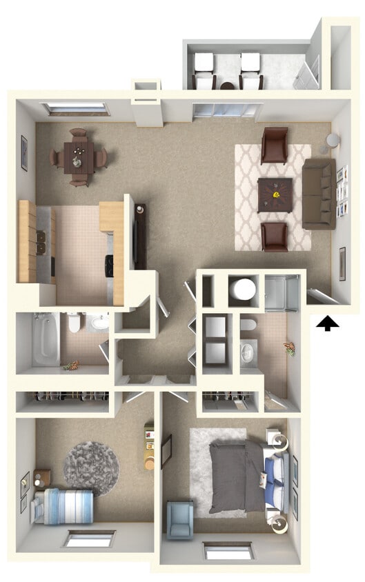 Floor Plan - 2 bedroom