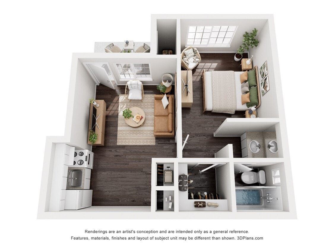Floor Plan - 1 BEDROOM