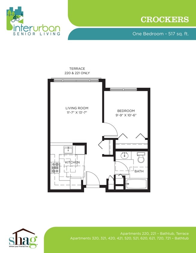 1BR/1BA - 1-Bedroom