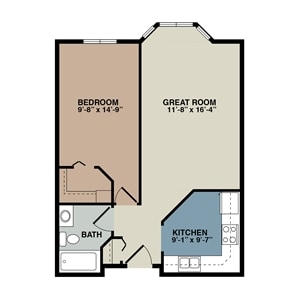 Floor Plan - Senior 1A