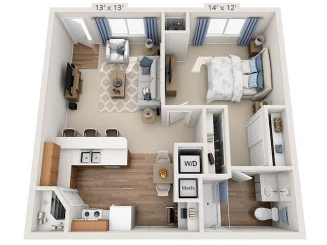 Floor plans are artist’s rendering. All dimensions are approximate. Actual product and specifications may vary in dimension or detail. Not all features are available in every apartment. Prices and availability are subject to change. - Joplin