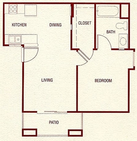 1BR/1BA - 1x1