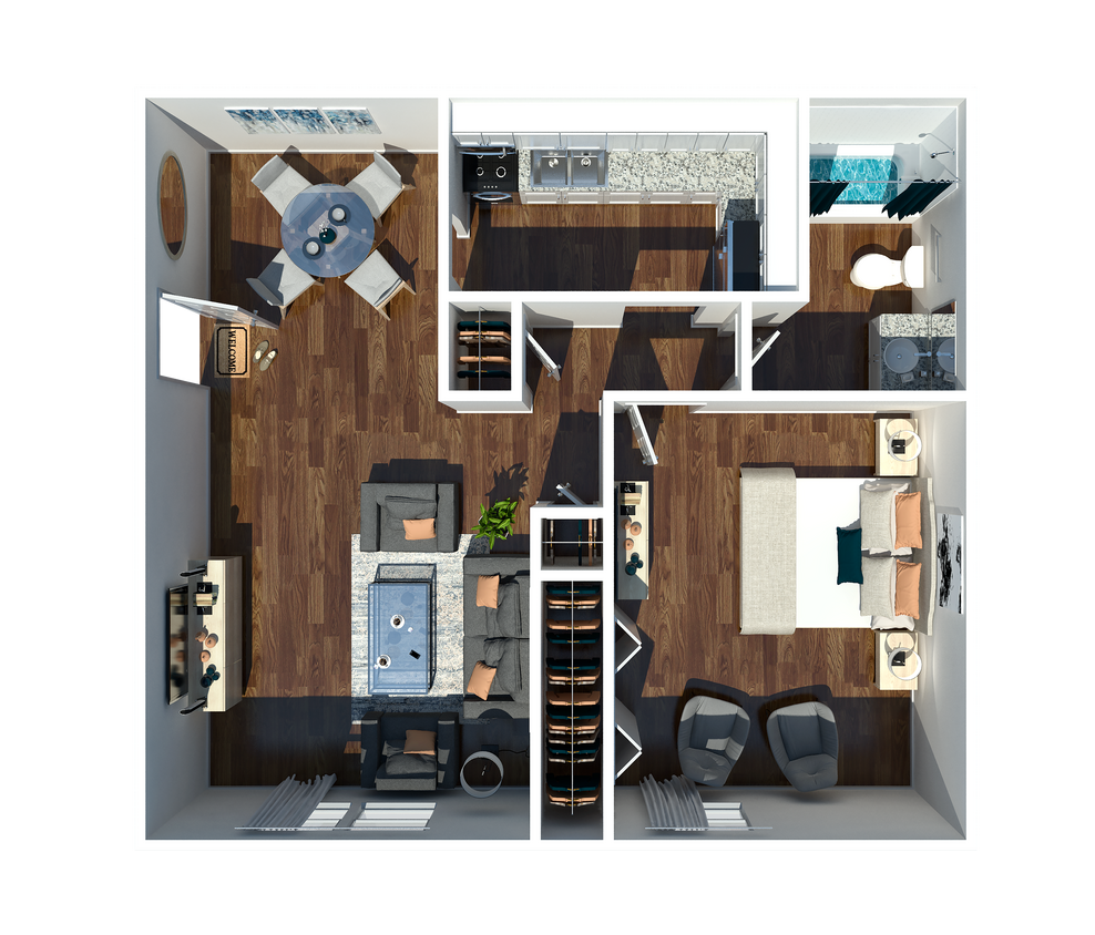 1 Bedroom - 1 Bedroom 1 Bath