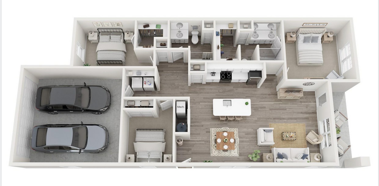 Cascade | 3x2 | 1433 sf - Cascade