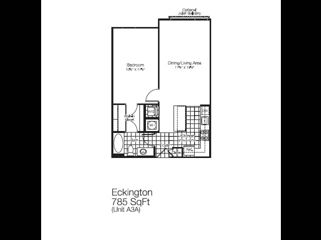 1BR/1BA - 1 Bedroom 1 Bath - A20 Affordable 80%