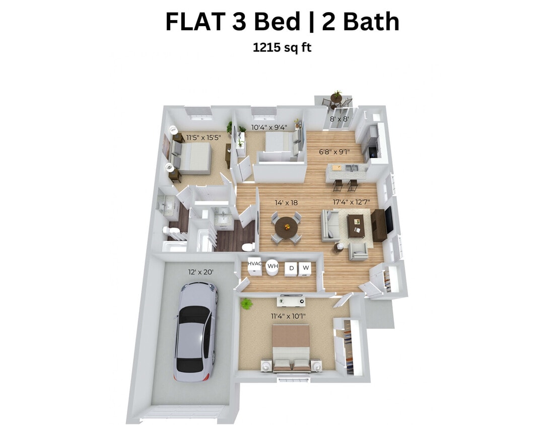 Floor Plan - 3x2
