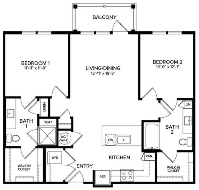 2 Bedroom B1 - B1