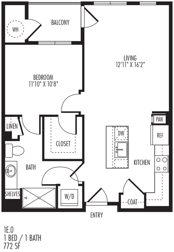 Floor Plan - 1E