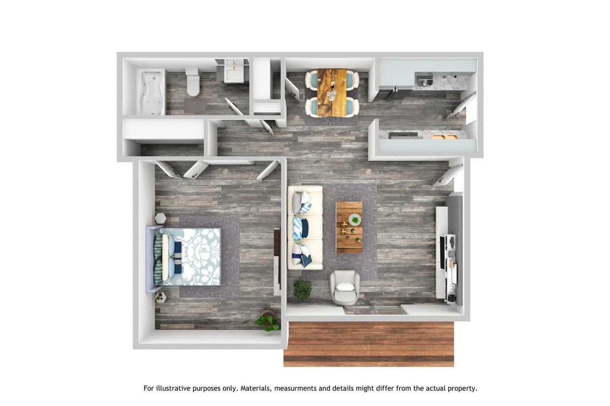 Floor Plan - 1 Bedroom