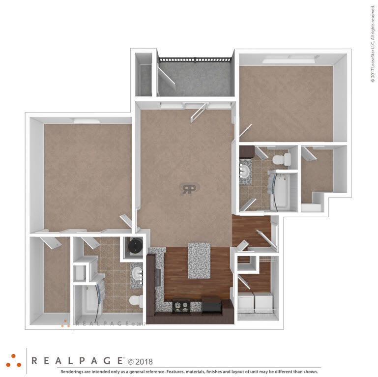 Floor Plan - 2 BD Craftsman Premier