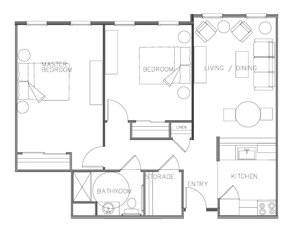 Floor Plan - 2 Bedroom